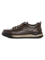 Pantofi Casual Barbati din piele naturala 57509 BROWN | ADVANCER