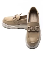 Pantofi Casual Dama din piele naturala 37822 APRICOT | ADVANCER