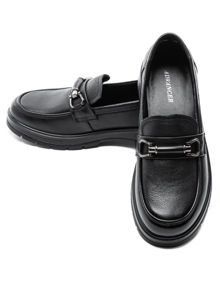 Pantofi Casual Dama din piele naturala N750 BLACK | ADVANCER