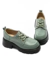 Pantofi Casual Dama din piele naturala 66920 GREEN | ADVANCER