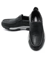 Mocasini Barbati din piele naturala 23556 BLACK | ADVANCER