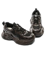 Дамски спортни обувки от естествена кожа 919-1 Кафе | ... » MeiMall.bg