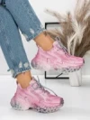 Pantofi Sport Dama cu Platforma 5WL83 PINK | MEI