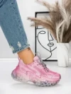 Pantofi Sport Dama cu Platforma 5WL83 PINK | MEI