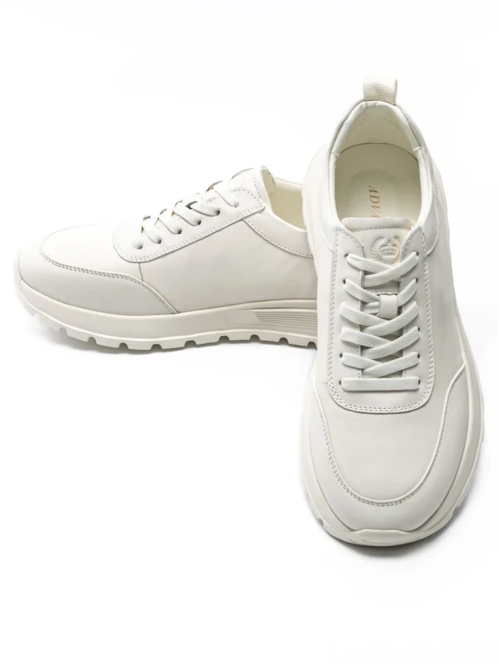 Pantofi Sport Barbati din piele naturala 88866 WHITE | ADVANCER