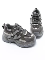 Pantofi Sport Dama din piele naturala 6361-8 GUN METAL | ADVANCER