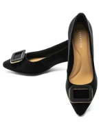 Pantofi cu toc din piele naturala 2216-50 BLACK | ADVANCER