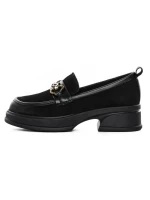Pantofi Casual Dama din piele naturala 8051-3 BLACK | ADVANCER