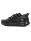Pantofi Sport Barbati din piele naturala 302 BLACK-GREEN | ADVANCER