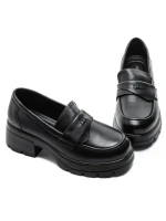 Pantofi Casual Dama din piele naturala 90-55 BLACK | ADVANCER