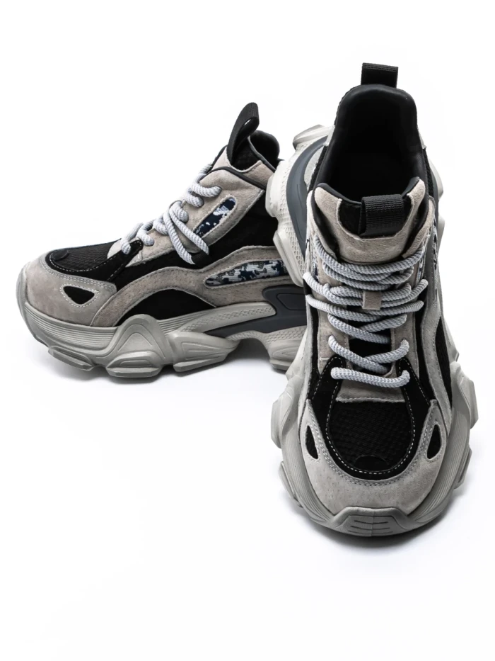 Pantofi Sport Dama din piele naturala Y5797-1 BLACK-GREY | ADVANCER