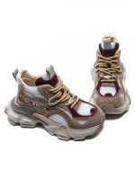 Pantofi Sport Dama din piele naturala Y5797-1 APRICOT-WINE | ADVANCER