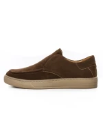 Mocasini Barbati din piele naturala 02-203 COFFEE | ADVANCER