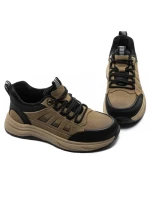 Pantofi Sport Barbati din piele naturala E90002 KHAKI | ADVANCER