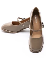 Pantofi cu toc din piele naturala TP312-1 APRICOT | ADVANCER