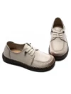 Pantofi Casual Dama din piele naturala KM327 CREAM | FORMAZIONE