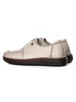 Pantofi Casual Dama din piele naturala KM327 CREAM | FORMAZIONE