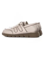 Pantofi Casual Dama din piele naturala KM2583 CREAM | FORMAZIONE