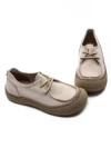 Pantofi Casual Dama din piele naturala KM5169 CREAM | FORMAZIONE