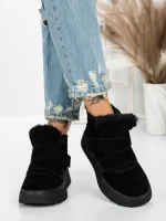 Ghete Dama din piele naturala 5SZ6 BLACK | PANTOFUL