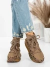 Ghete Dama din piele naturala 5SZ8 LEOPARD PRINT | PANTOFUL