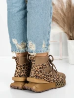 Ghete Dama din piele naturala 5SZ8 LEOPARD PRINT | PANTOFUL