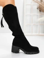 Cizme Dama cu Toc 3WL15 BLACK | MEI