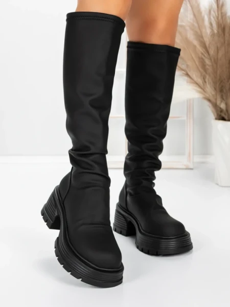 Cizme Dama cu Toc 5WL80 BLACK | MEI