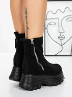 Ghete Dama cu Platforma 58WL17 BLACK | MEI