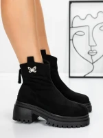 Ghete Dama cu Platforma 58WL21 BLACK | MEI