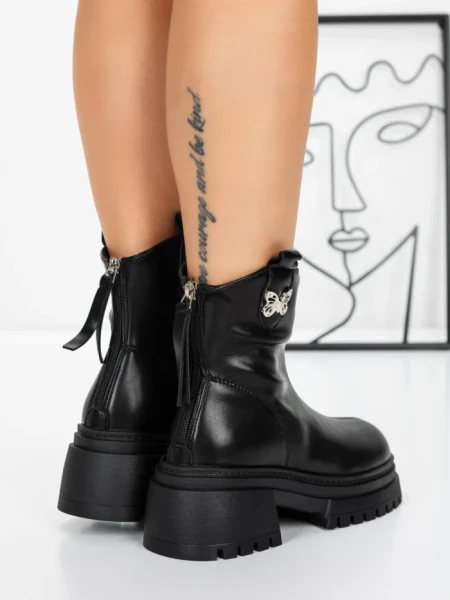 Ghete Dama cu Platforma 58WL21 BLACK | MEI