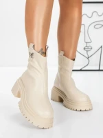 Ghete Dama cu Platforma 58WL21 BEIGE | MEI