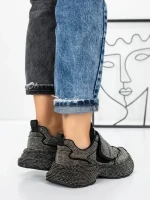 Sneakers Dama 5WL96 BLACK-GUNCOLOR | MEI