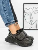 Sneakers Dama 5WL96 BLACK-GUNCOLOR | MEI