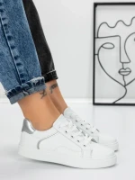 Sneakers Dama 983 WHITE-SILVER | FASHION