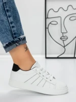 Sneakers Dama 982 WHITE-BLACK | FASHION