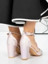 Pantofi cu Toc Gros 2YXD63 CHAMPAGNE | MEI