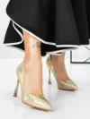 Pantofi Stiletto 3ADC80 GOLD | MEI
