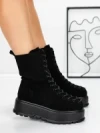 Ghete Dama cu Platforma 3AL77 BLACK | MEI