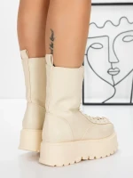 Ghete Dama cu Platforma 3AL77 BEIGE | MEI