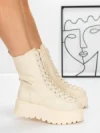 Ghete Dama cu Platforma 3AL77 BEIGE | MEI