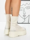 Ghete Dama cu Platforma 3AL78 BEIGE | MEI