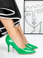 Pantofi Stiletto 3AXKK201 GREEN | MEI