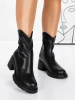 Пролетно-есенни дамски боти 3WL16 Черен » MeiMall.bg