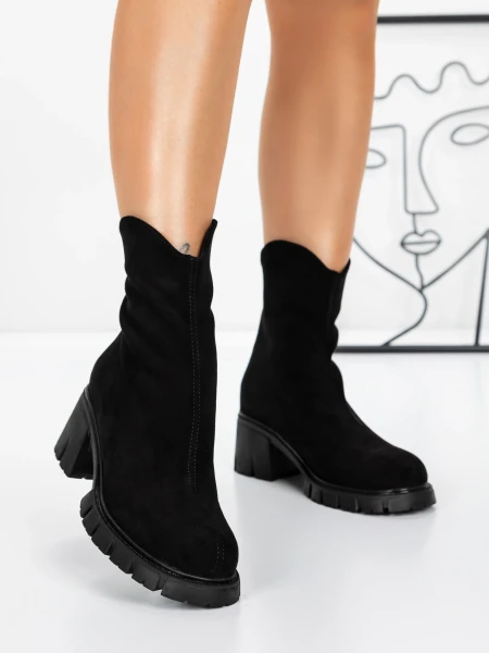 Дамски боти 3WL16 Черен | Mei » MeiMall.bg