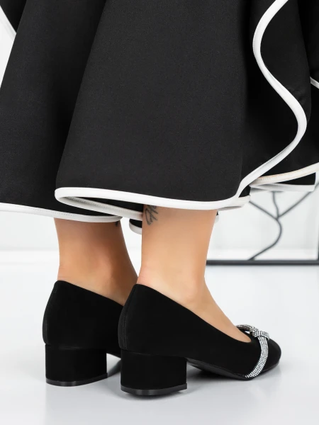 Обувки с нисък ток 3XKK99 Черен » MeiMall.bg