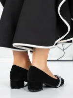 Обувки с нисък ток 3XKK99 Черен » MeiMall.bg