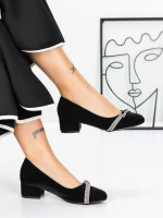 Обувки с нисък ток 3XKK99 Черен » MeiMall.bg