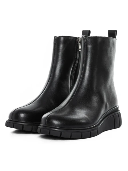 Ghete Dama din piele naturala E90523-1 BLACK | ADVANCER