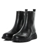 Ghete Dama din piele naturala E90523-1 BLACK | ADVANCER